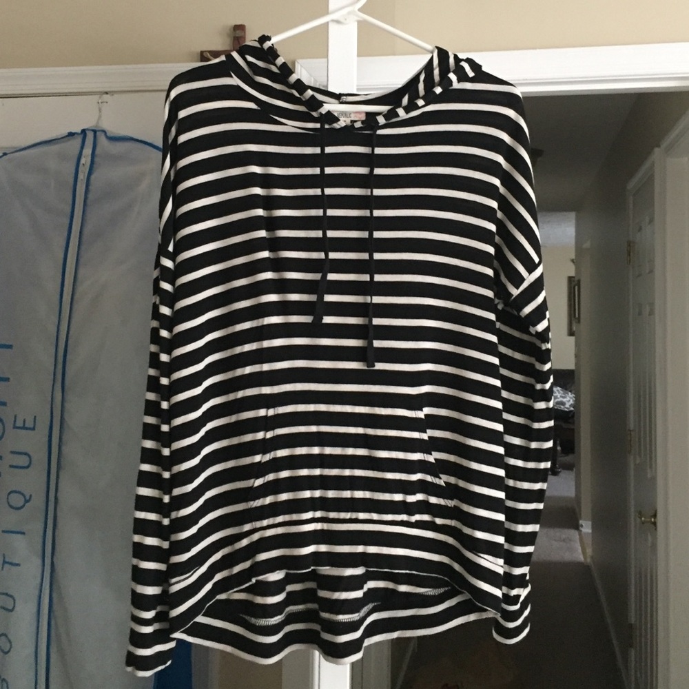 Striped Hoodie Shirt